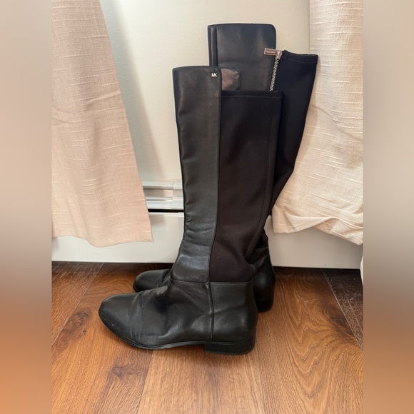 Michael Kors genuine leather neoprene knee high boots black 9.5 women’s - Picture 8 of 8